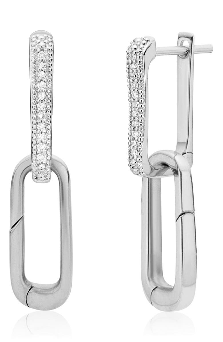 Monica Vinader Alta Capture Diamond Earrings, Alternate, color, 