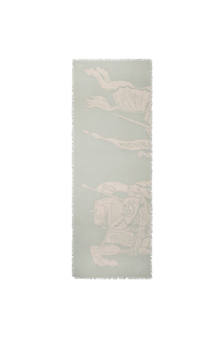 Burberry Wide EKD Wool Scarf, Alternate, color, Mitten