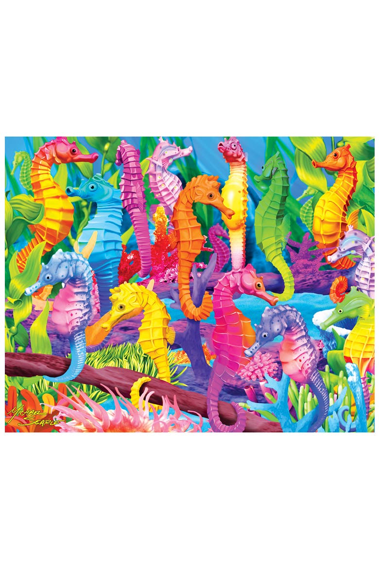 Glow in the Dark 100pc Puzzles 4-Pack V2, Alternate, color, Multicolor