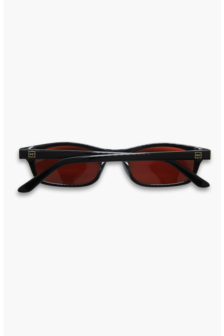 Joey Square Polarized Sunglasses, Alternate, color, Black