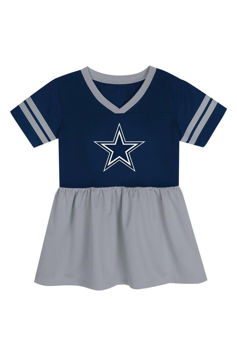 Girls Preschool Navy Dallas Cowboys Stadium Lights Fashion Jersey Dress, Alternate, color, Navy