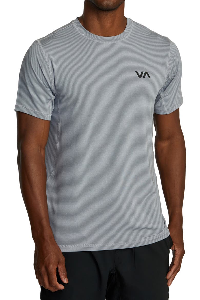 Sport Vent Stripe Performance Graphic T-Shirt, Main, color, CHALK STRIPE