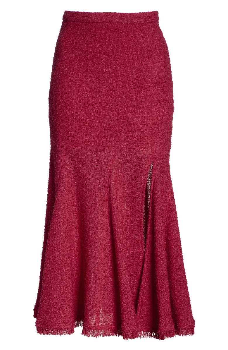 Oscar de la Renta Flare Hem Tweed Skirt, Alternate, color, 