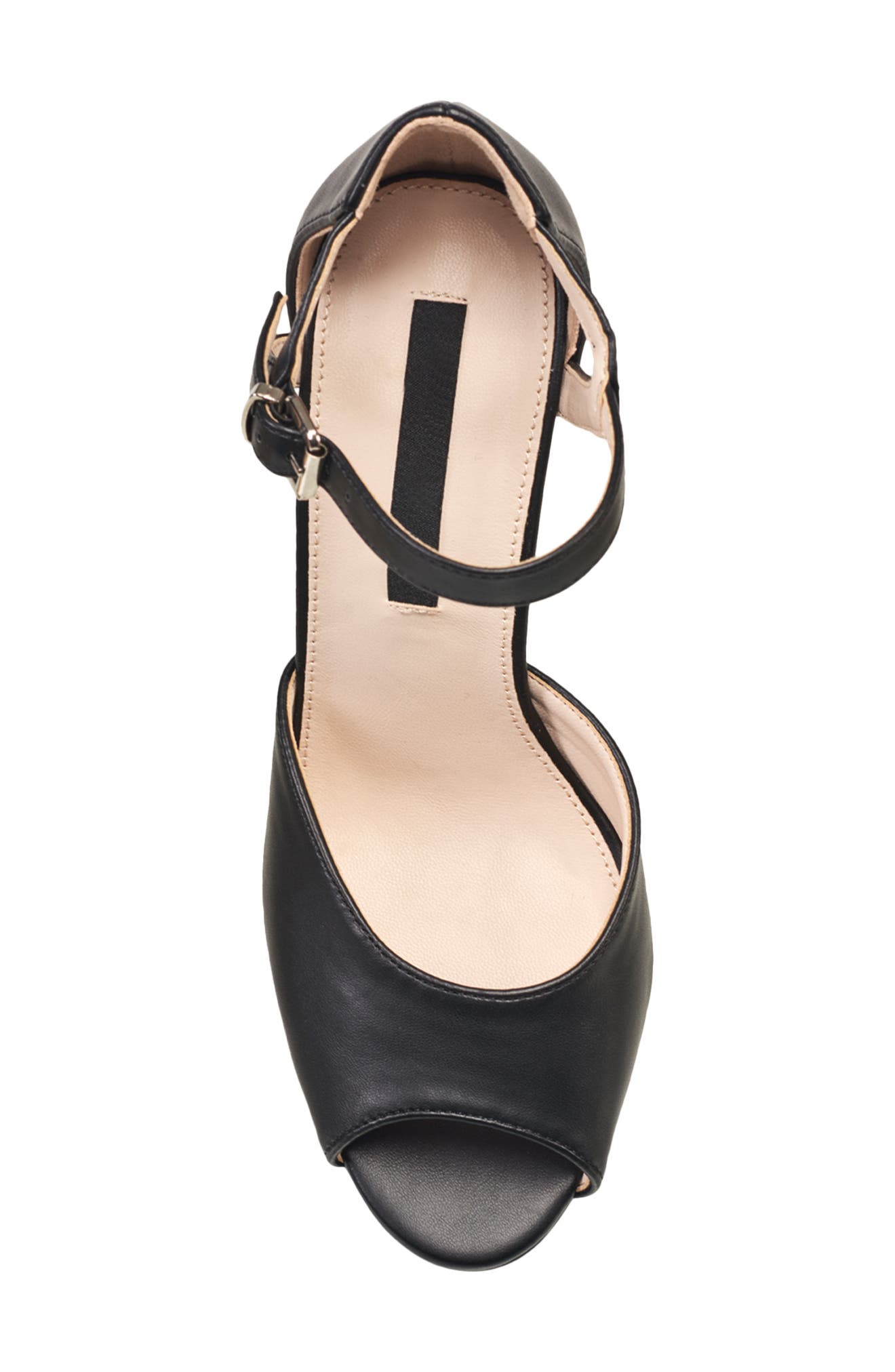 French Connection Platform Sandal, Alternate, color, 