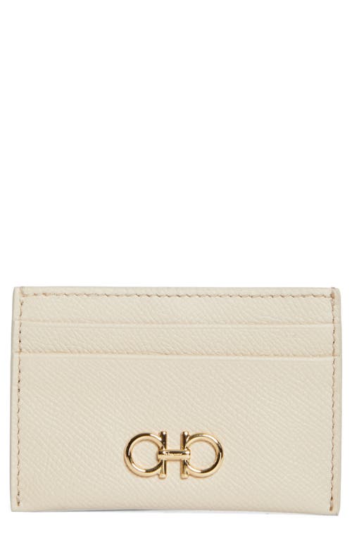 Ferragamo The Gancini Leather Card Case