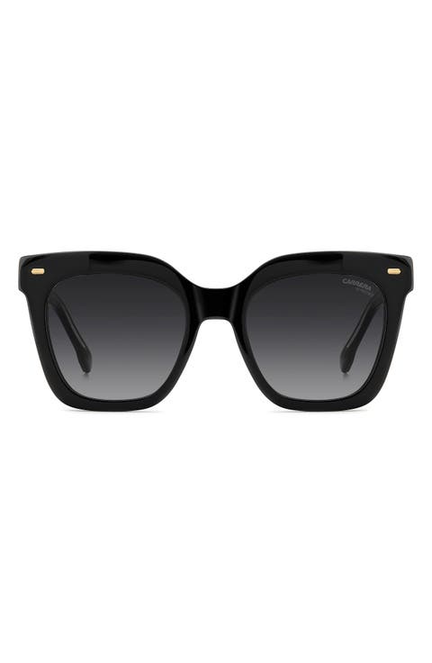 52mm Gradient Rectangular Sunglasses