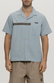 Maui & Sons Elements Jacquard Tape Cotton Camp Shirt