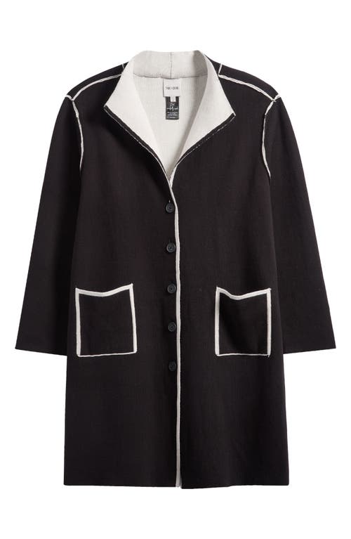 Nic + Zoe Evening Chill Reversible Jacket In Black