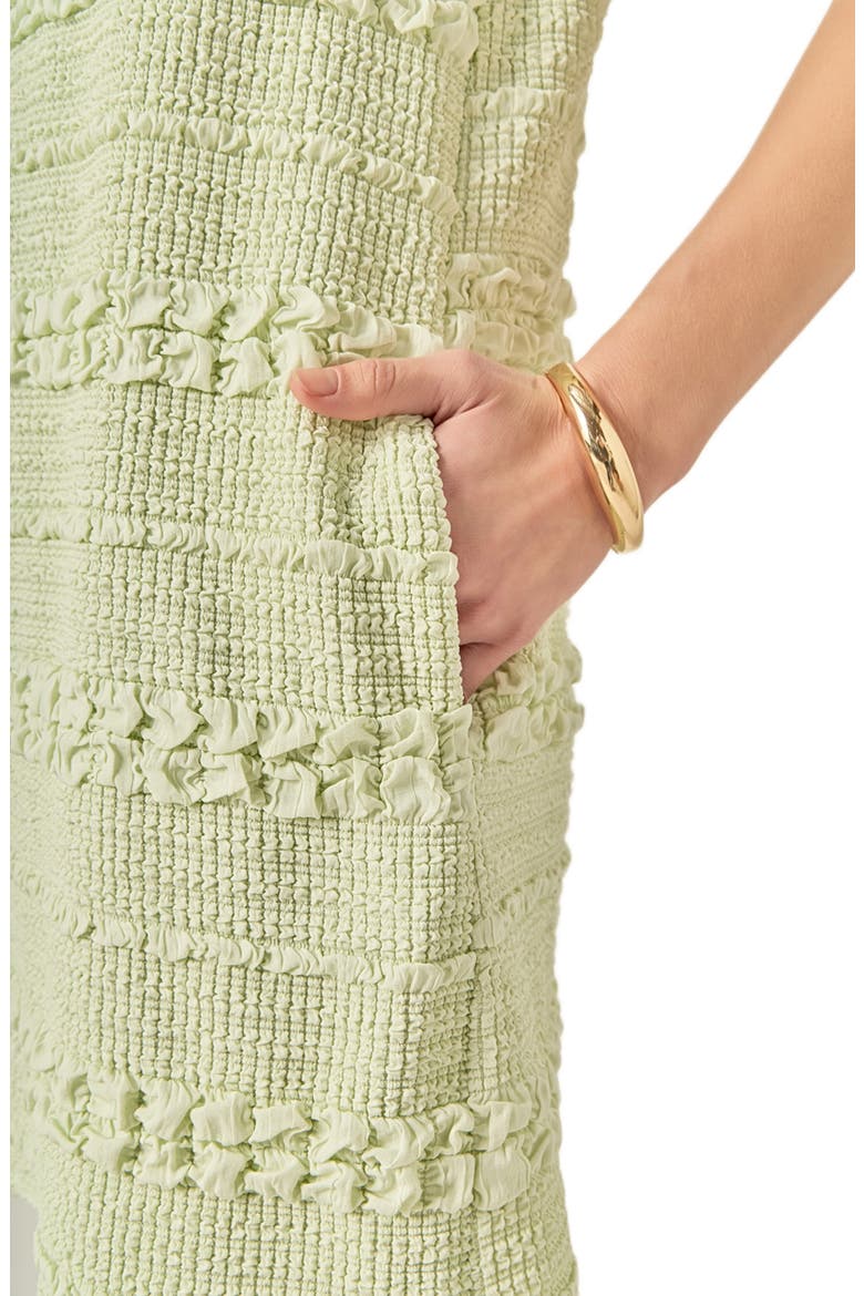 Embroidered Stretch Polo Minidress, Alternate, color, PISTACHIO