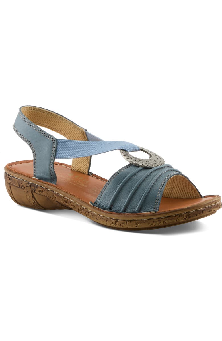 Spring Step Karmel Slingback Sandal, Main, color, Navy Multi