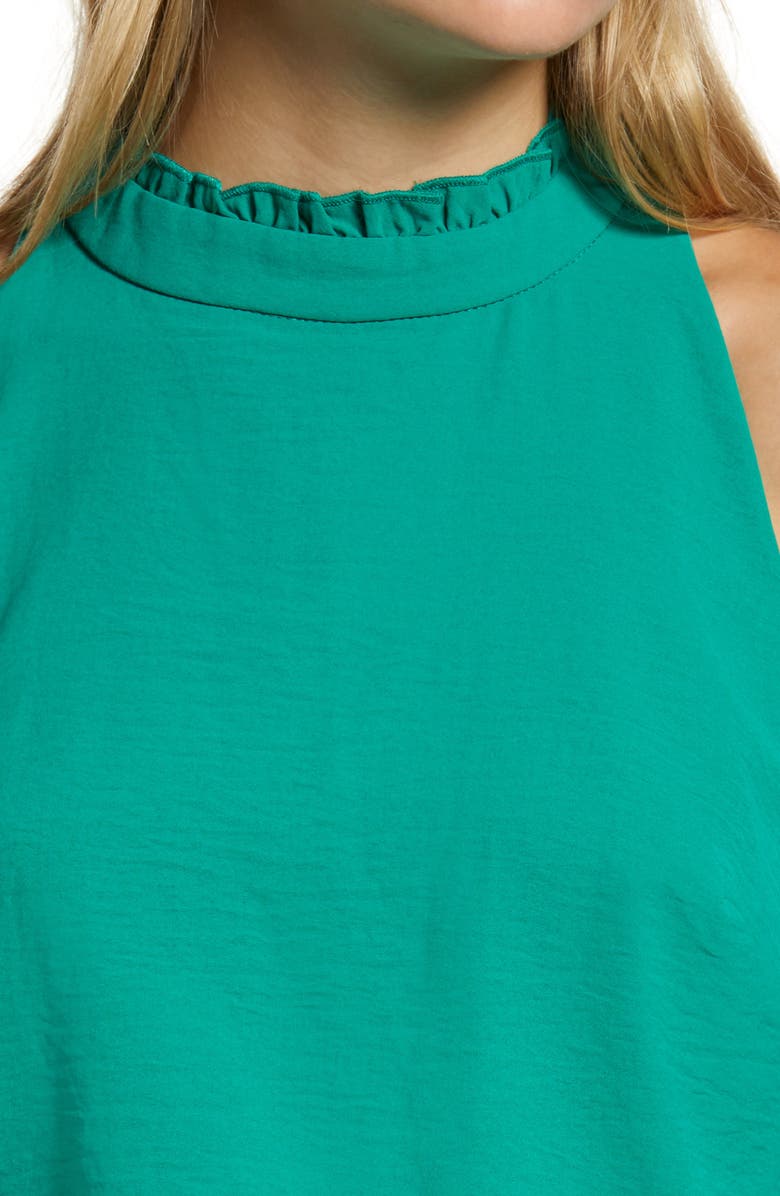 Vince Camuto Sleeveless Ruffle Neck Jumpsuit, Alternate, color, 