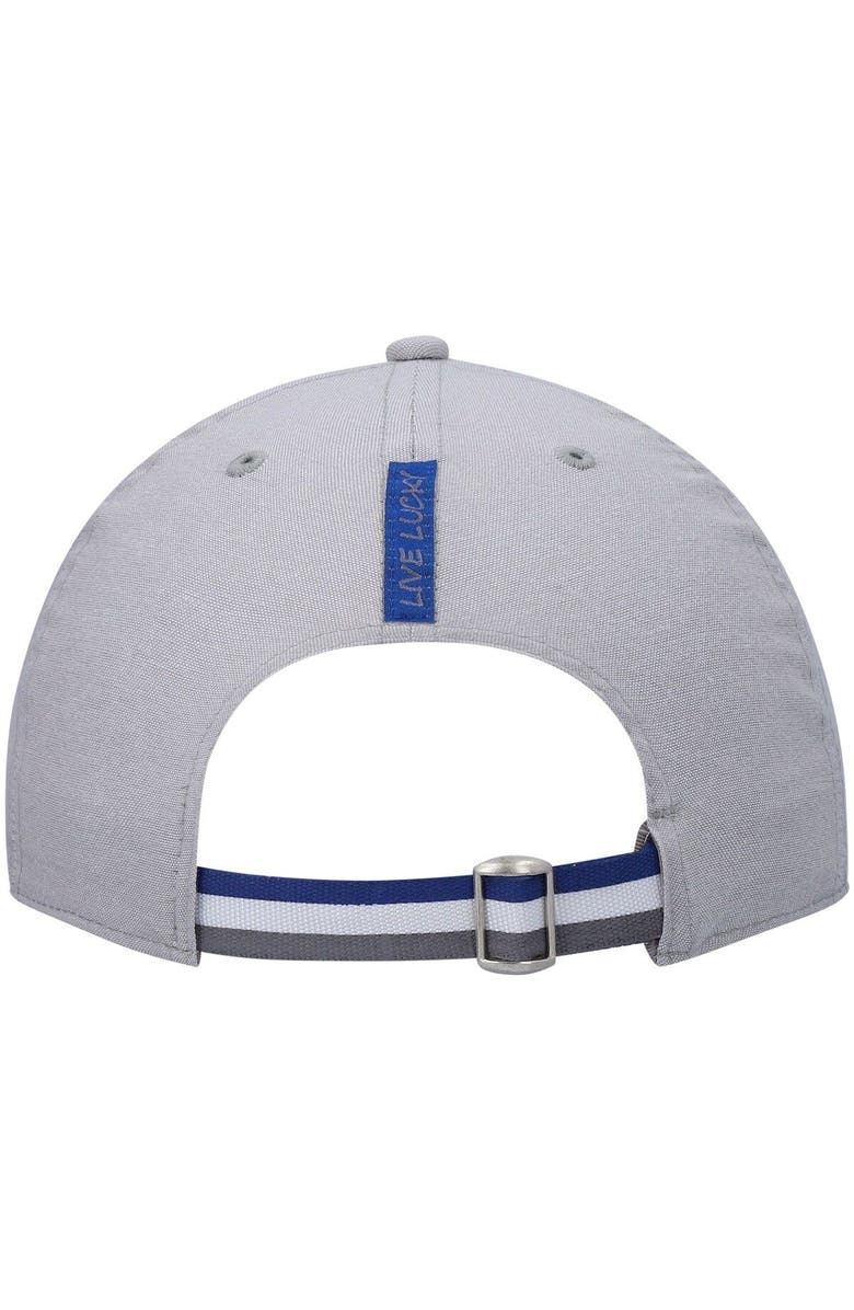 Black Clover Men's Gray BYU Cougars Oxford Circle Adjustable Hat, Alternate, color, 