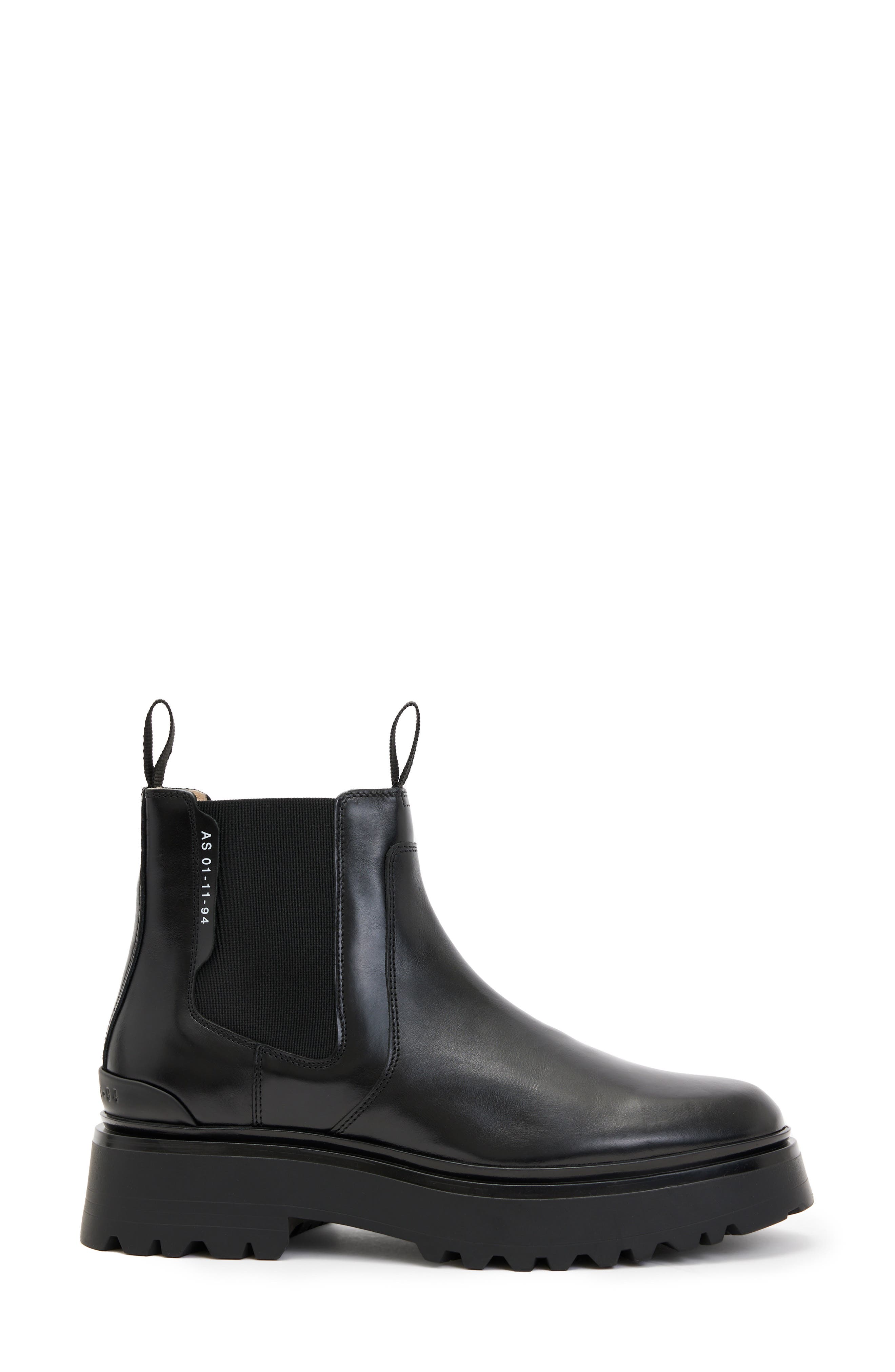 AllSaints Arlo Lug Chelsea Boot, Alternate, color, 