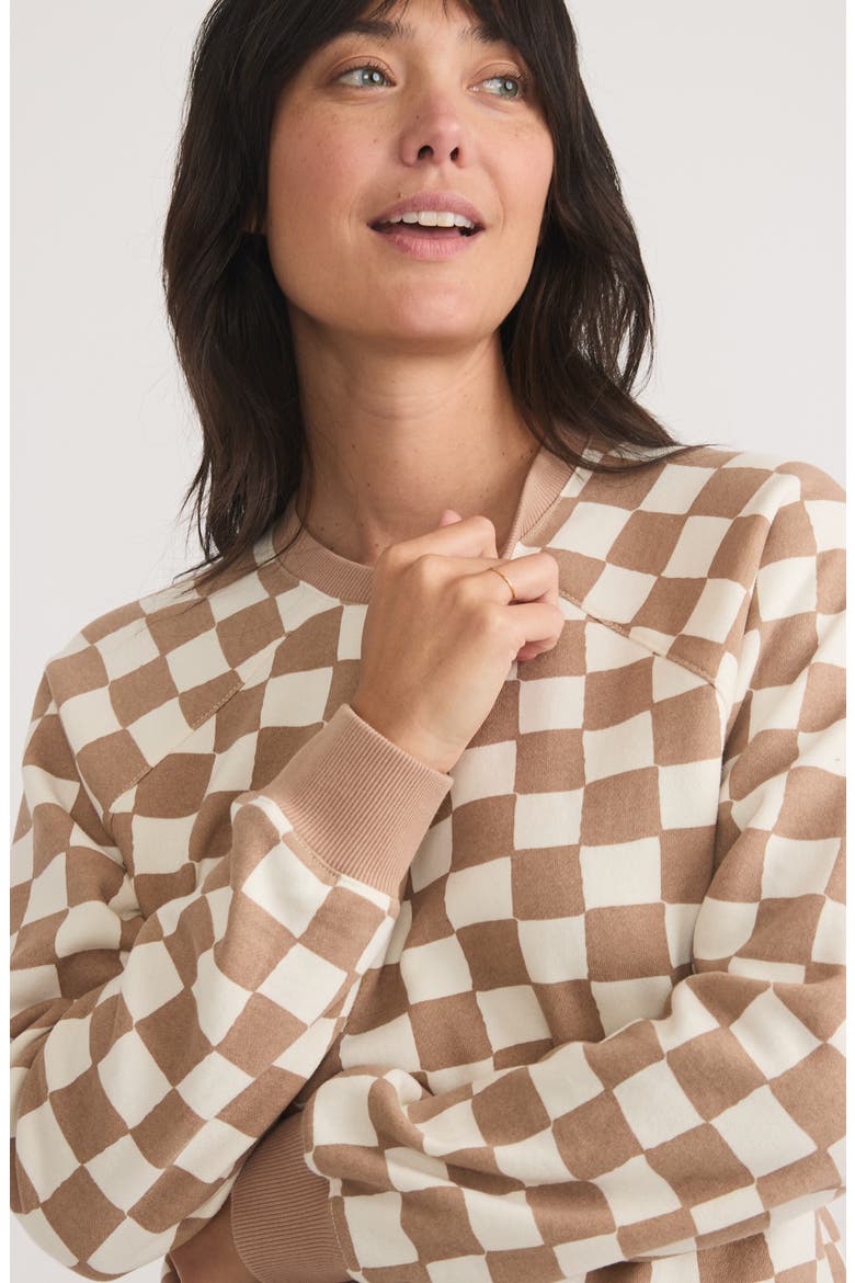 Anytime Check Raglan Sweatshirt, Alternate, color, CHECKER