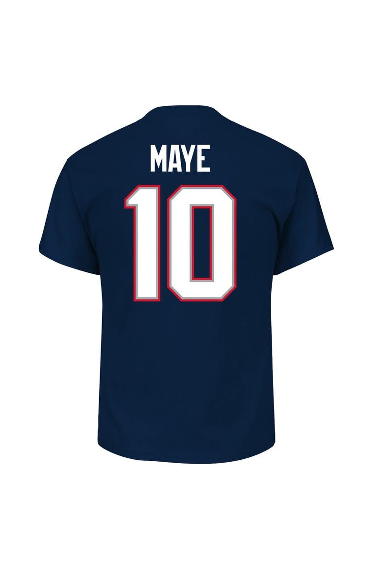 Men's Fanatics Drake Maye Navy New England Patriots Big & Tall Player Name & Number T-Shirt, Alternate, color, Navy