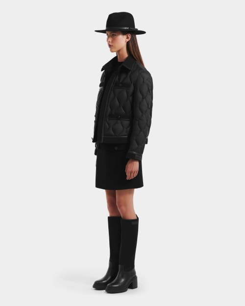 Rudsak Jolie Quilted Light Jacket In Black