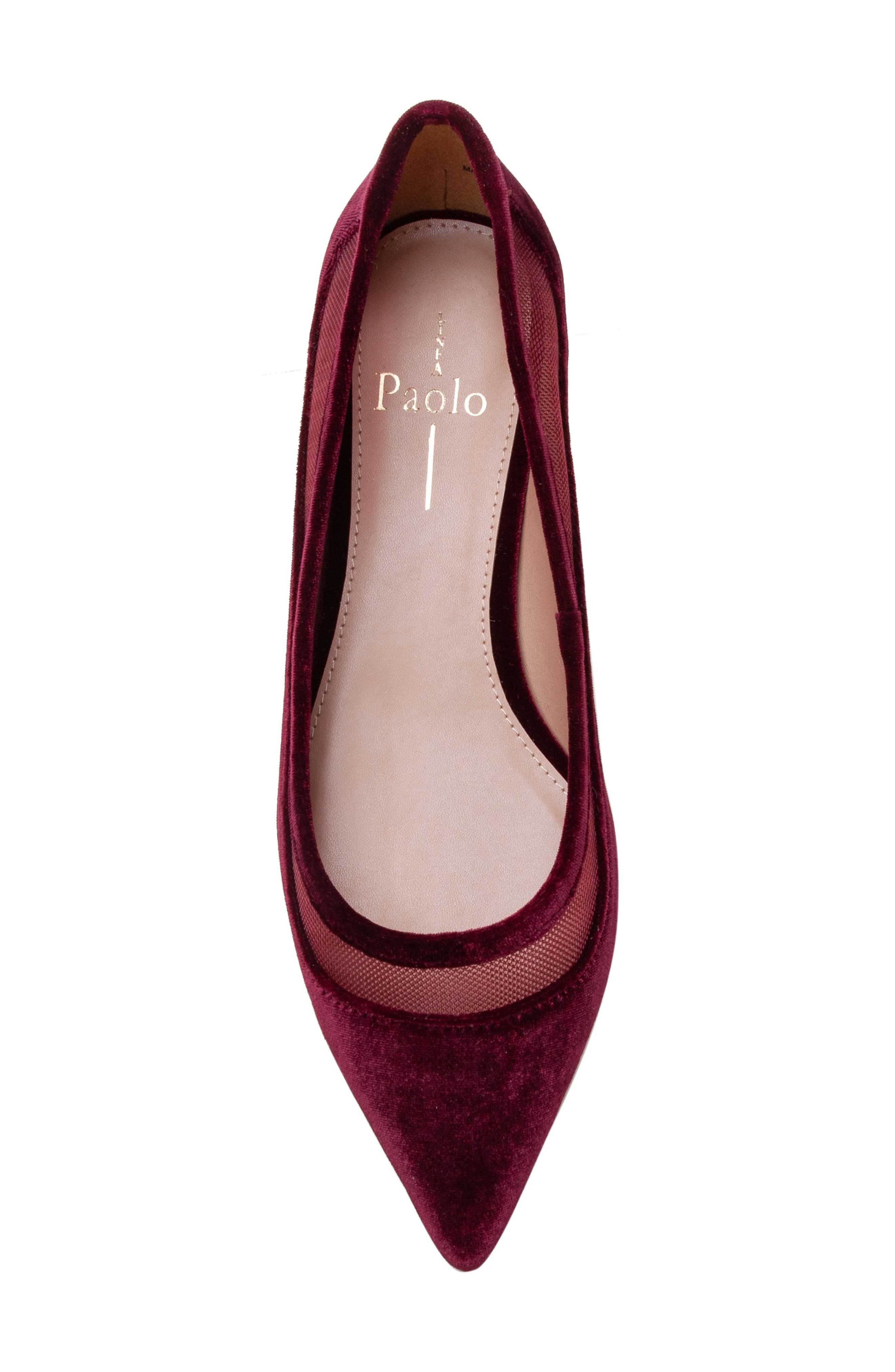 Linea Paolo Novah Pointed Toe Flat, Alternate, color, Burgundy