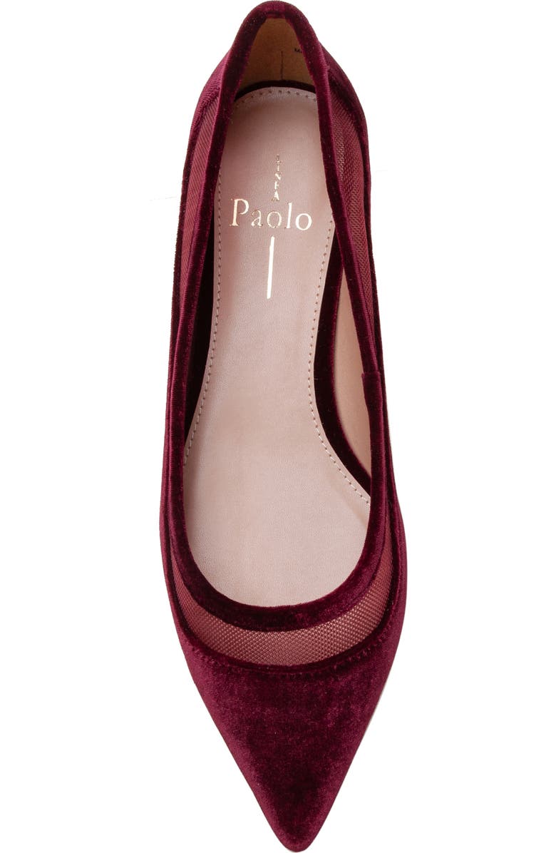 Linea Paolo Novah Pointed Toe Flat, Alternate, color, Burgundy