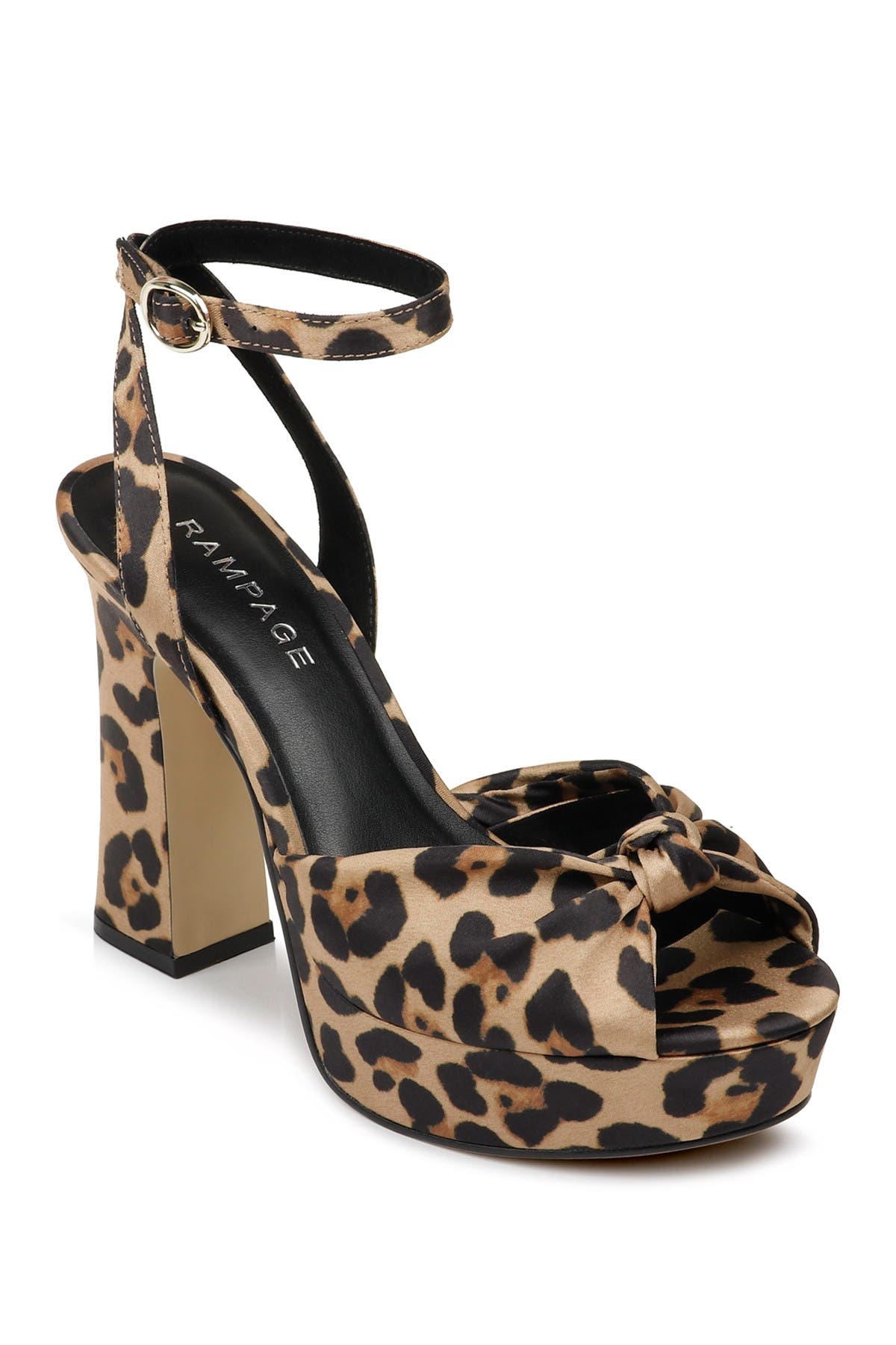 Rampage Dayna Peep Toe Block Heel Sandal, Main, color, 