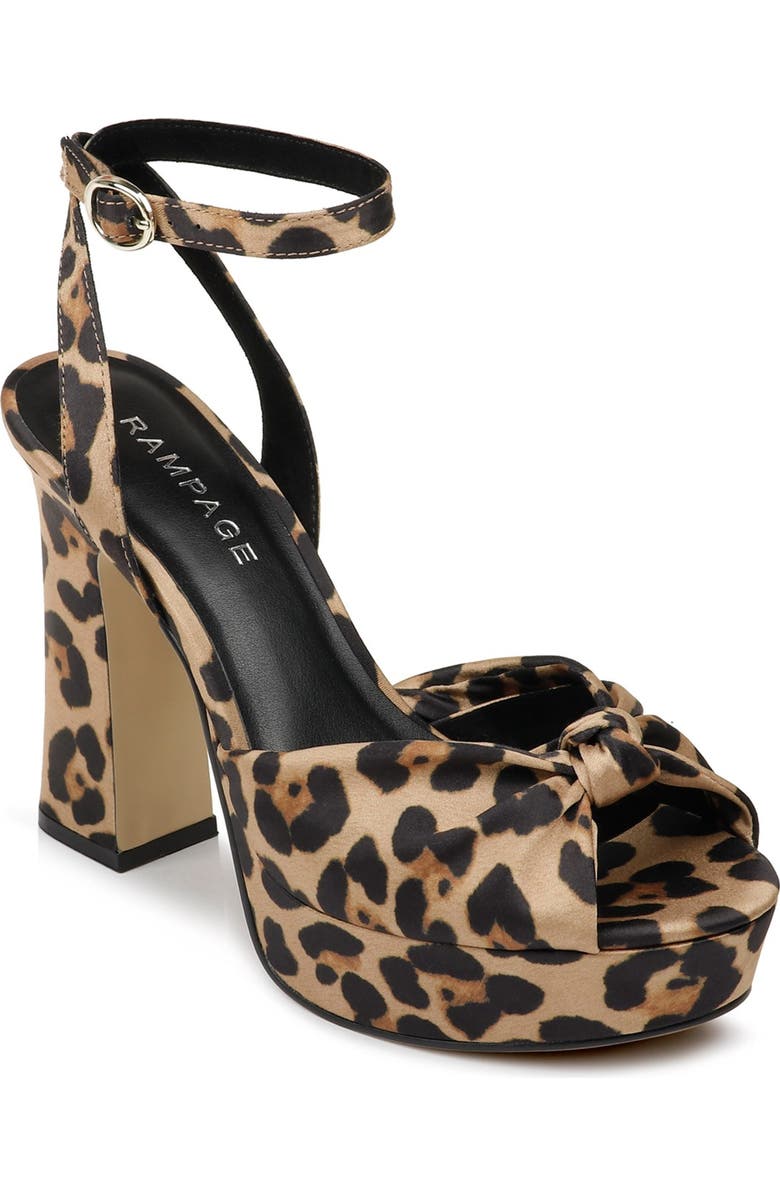 Rampage Dayna Peep Toe Block Heel Sandal, Main, color,