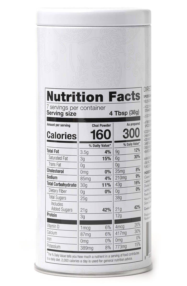 FRANZESE 4-Pack Spiced Chai Flavored Drink Mix Tins, Alternate, color, White