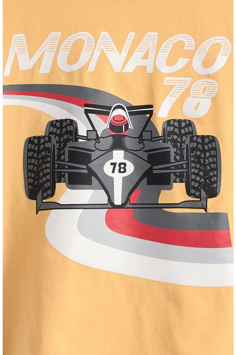 Kids' Monaco 78 Organic Cotton Graphic T-Shirt, Alternate, color, YELLOW GOLD