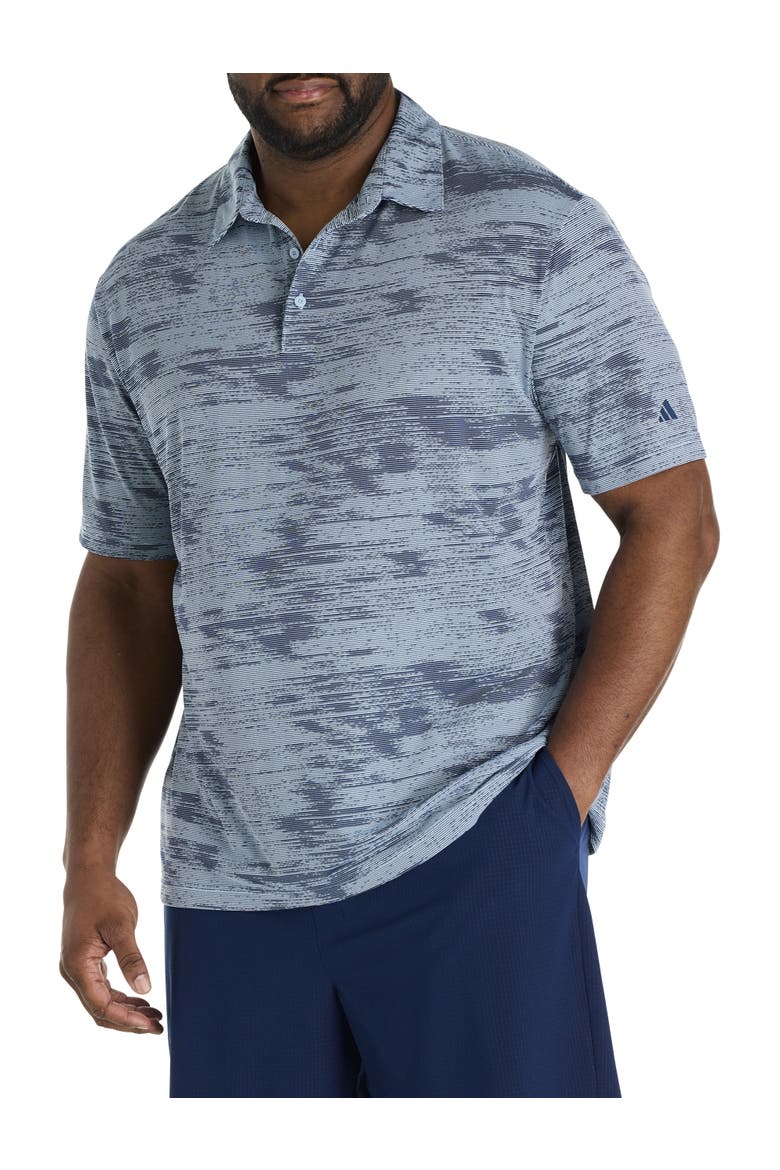 Big & Tall Ultimate Textured Stripe Polo Shirt, Main, color, WONDER BLUE