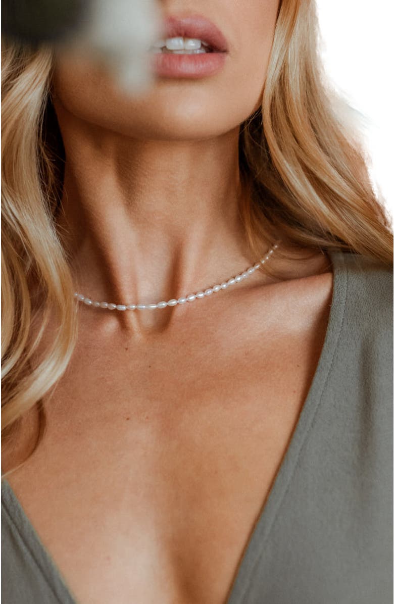 Mantra Intention Pearl Chain, Alternate, color, Pearl