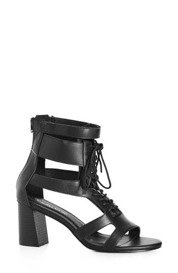 City Chic Attitude Lace Up Sandal