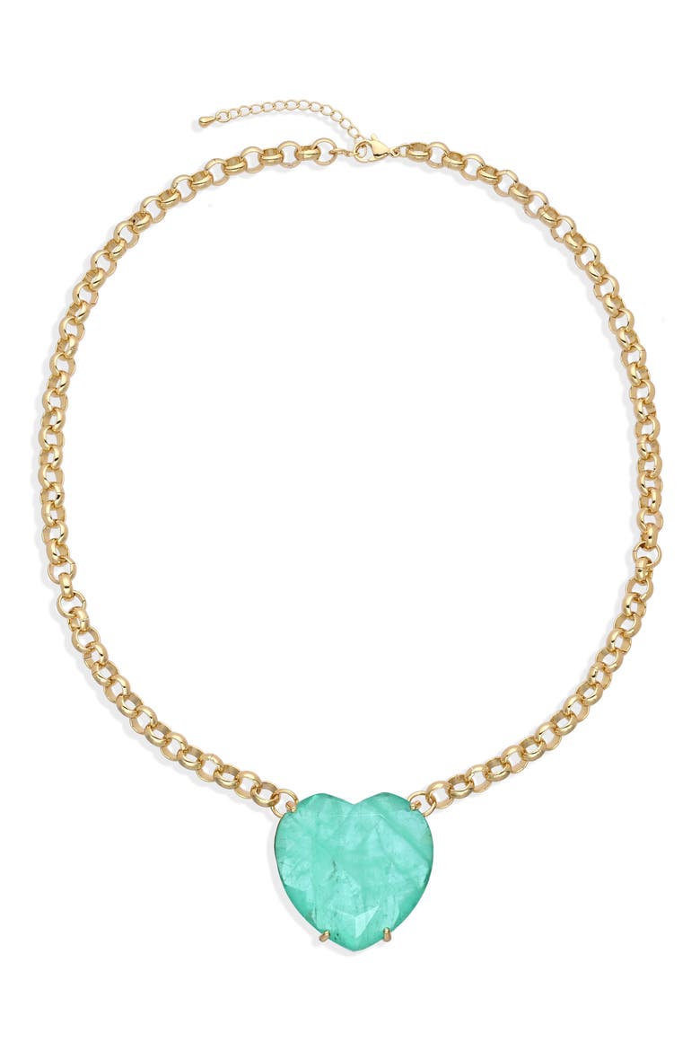 Heart of Eden Pendant Necklace, Main, color, GOLD