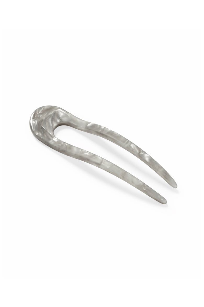 French Hair Pin, Alternate, color, Grey Shell
