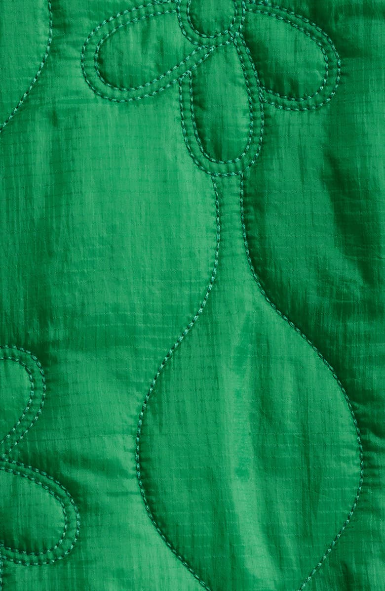 THE GREAT. The Daisy Quilted Nylon Ripstop Jacket, Alternate, color, 