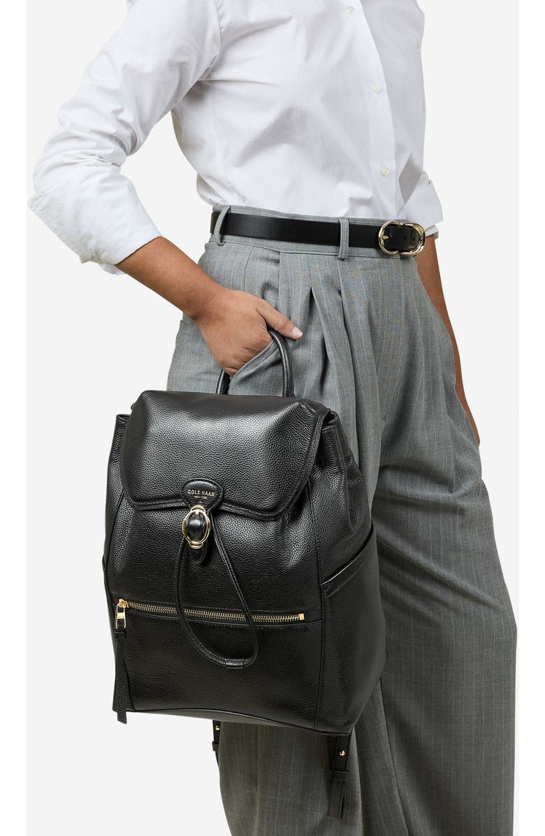 Cole Haan Alexandria Medium Backpack, Alternate, color, Black