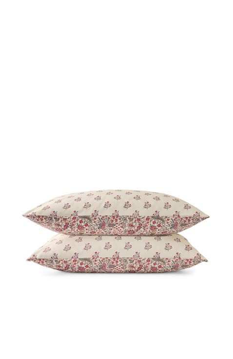 Newstead Luxury Cotton Sateen Reversible Floral Pillowcase Pairs