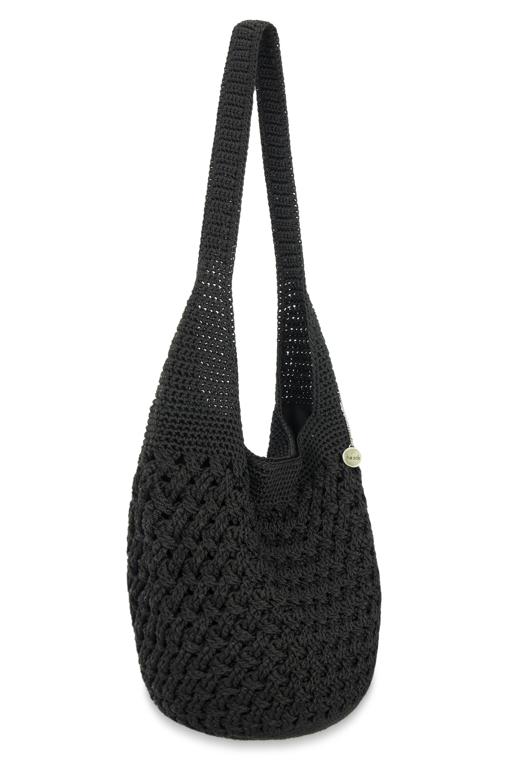The Sak 120 Hobo Bag, Alternate, color, Black Cozy Crochet