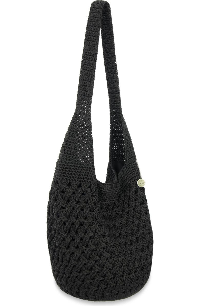 The Sak 120 Hobo Bag, Alternate, color, Black Cozy Crochet