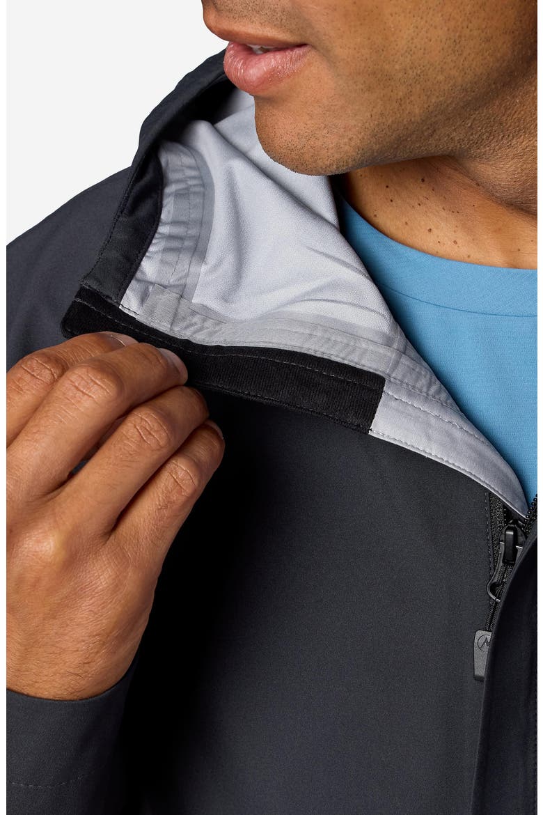 PreCip® Eco Pro Waterproof Hooded Jacket, Alternate, color, BLACK
