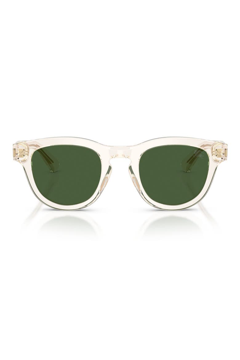 48mm Phantos Sunglasses, Main, color, YELLOW / DARK GREEN