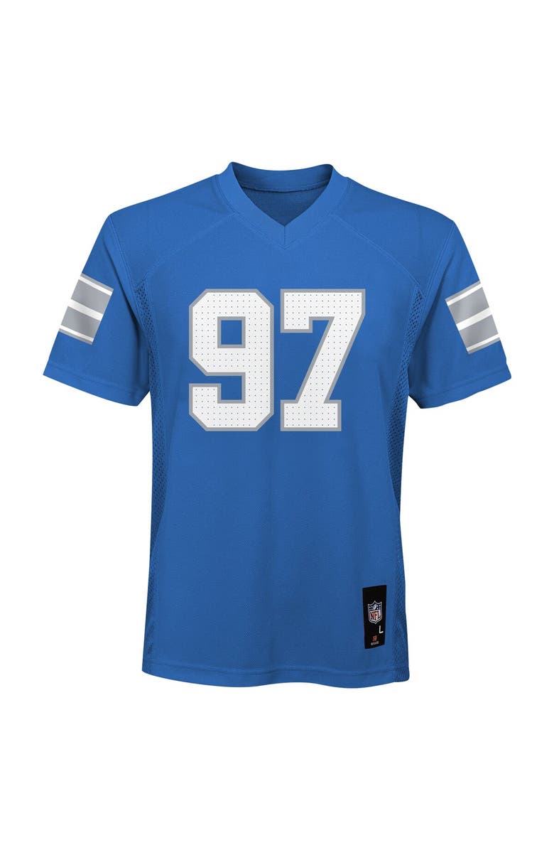 Outerstuff Youth Aidan Hutchinson Blue Detroit Lions Replica Player Jersey, Alternate, color, Blue