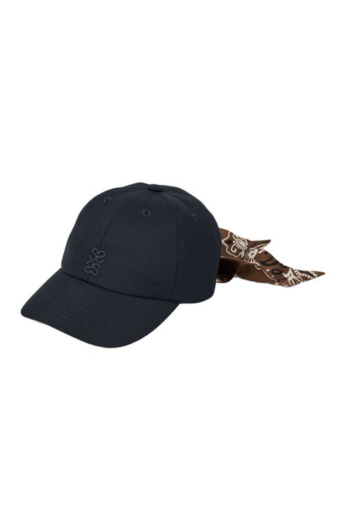 Sandro Cap With Tied Scarf In Black