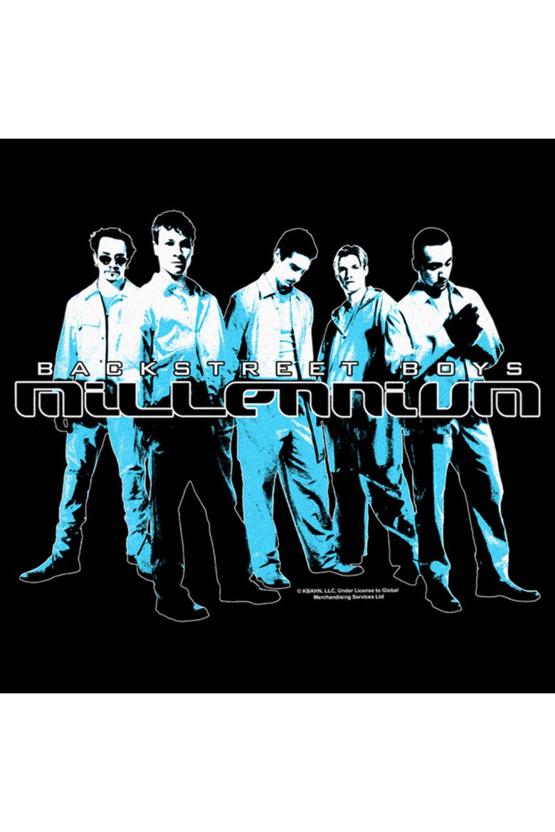 Men's Backstreet Boys Blue Millennium Graphic T-Shirt, Alternate, color, Black