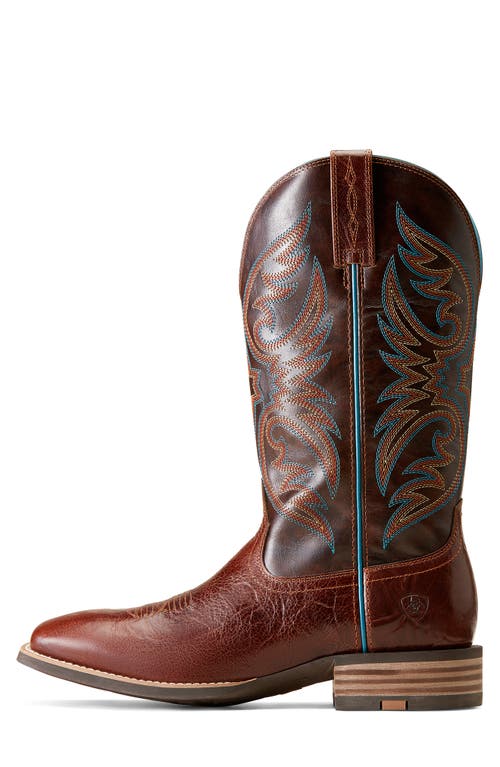Ariat Richochet Square Toe Cowboy Boot In Brown