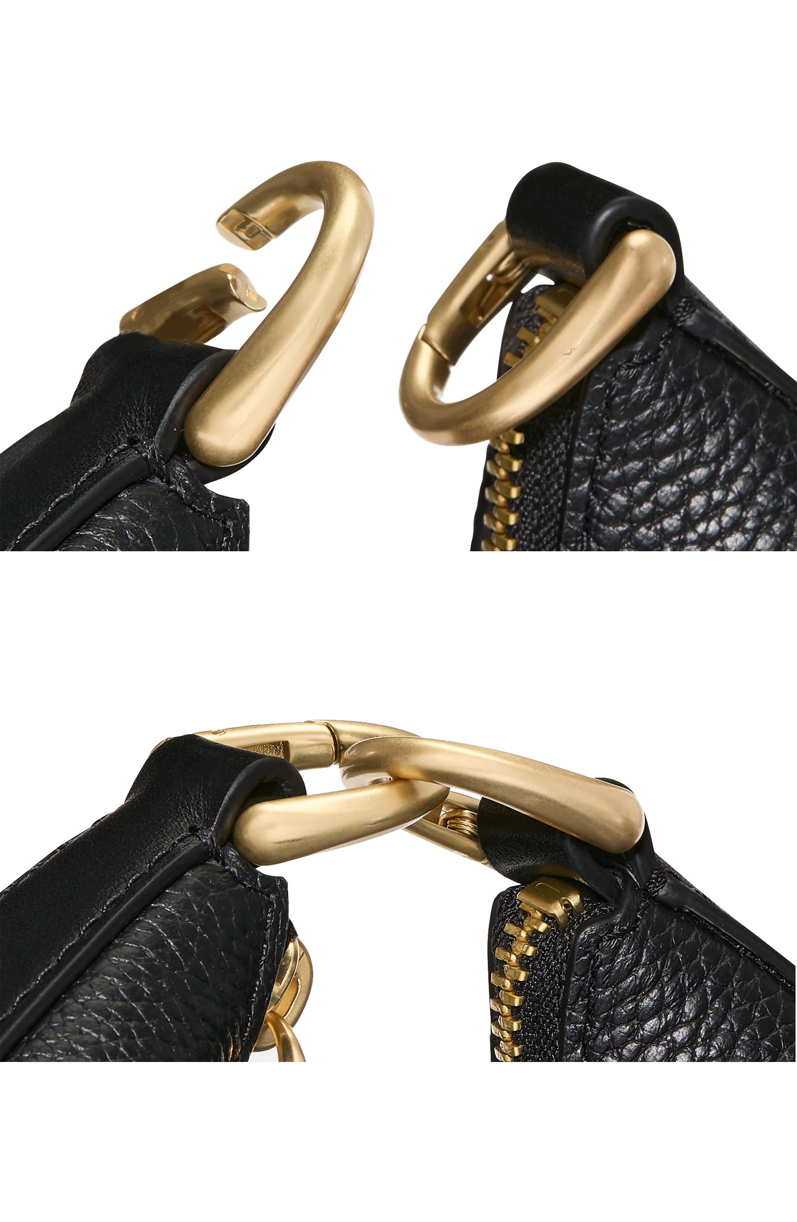 Kate Spade New York duo pebble leather crossbody bag, Alternate, color, Black