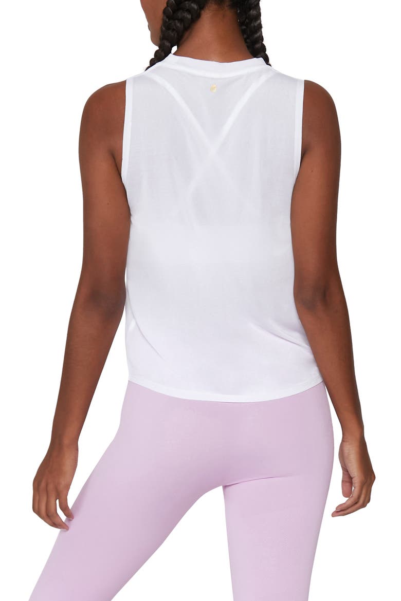 Active Sheer Muscle Tee, Alternate, color, WHITE