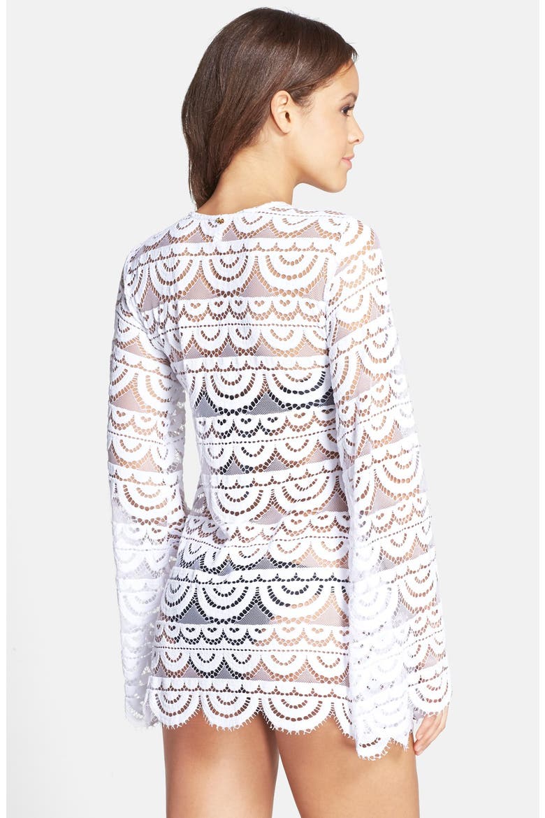 Noah Bell Sleeve Cover-Up, Alternate, color, WATER LILY