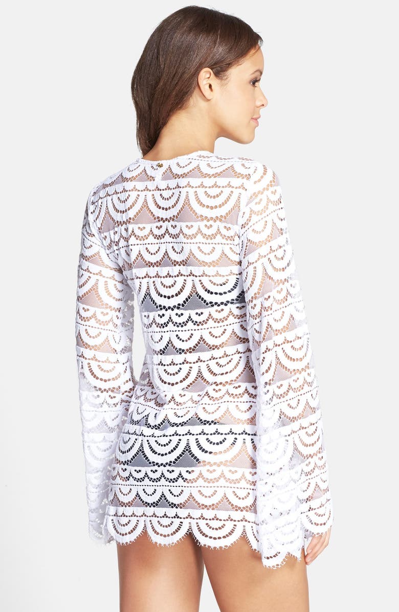 PQ SWIM Noah Bell Sleeve Cover-Up, Alternate, color, Water Lily