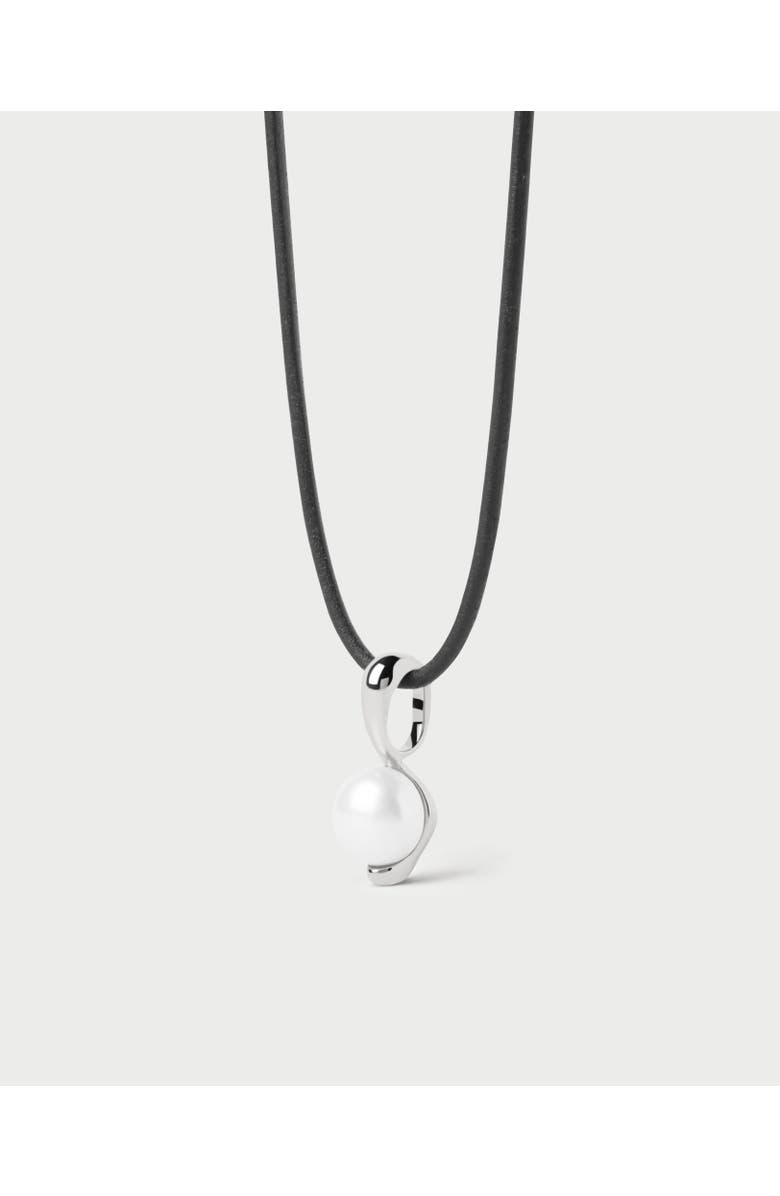 PDPAOLA La Perla Essential Pendant Necklace, Main, color, Onyx