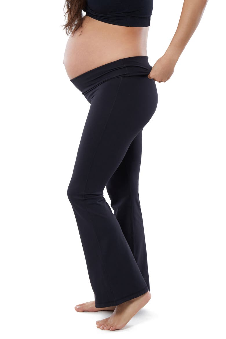 Yoga Maternity Pants, Alternate, color, BLACK