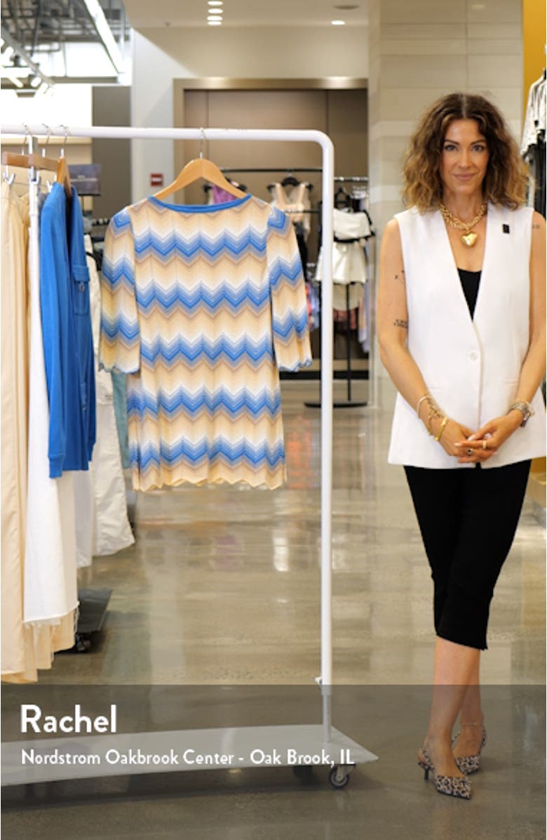 Chevron Pattern Tunic Sweater, sales video thumbnail