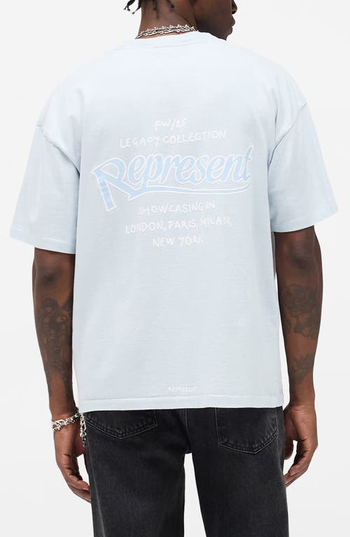 Represent Showcasing Cotton Graphic T-shirt In White